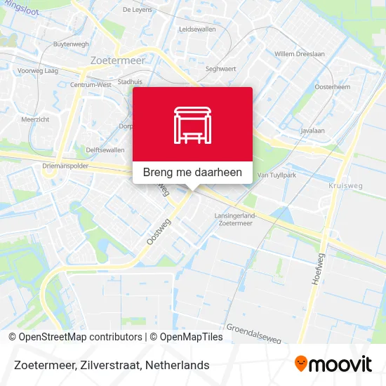 Zoetermeer, Zilverstraat kaart