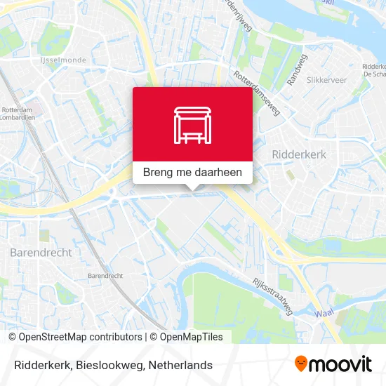 Ridderkerk, Bieslookweg kaart