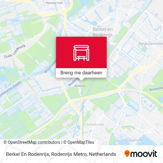 Berkel En Rodenrijs, Rodenrijs Metro kaart