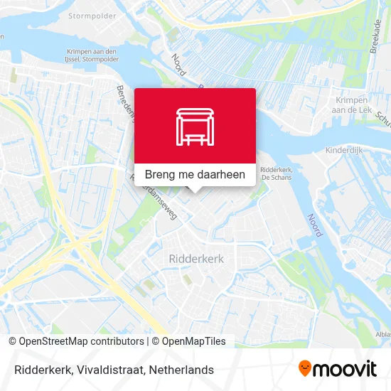 Ridderkerk, Vivaldistraat kaart
