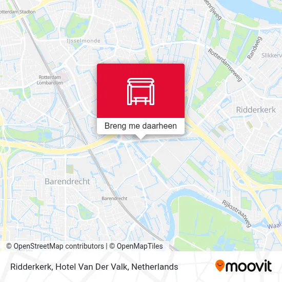 Ridderkerk, Hotel Van Der Valk kaart