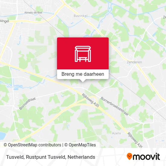 Tusveld, Rustpunt Tusveld kaart