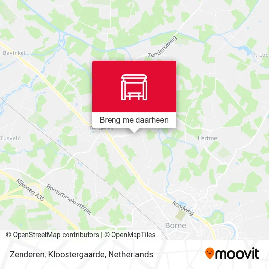 Zenderen, Kloostergaarde kaart