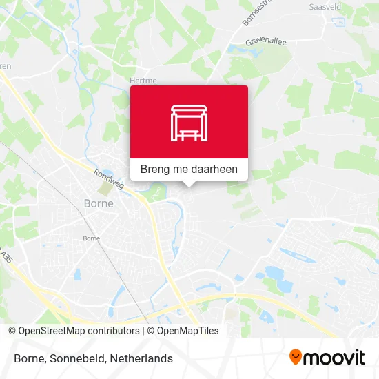 Borne, Sonnebeld kaart