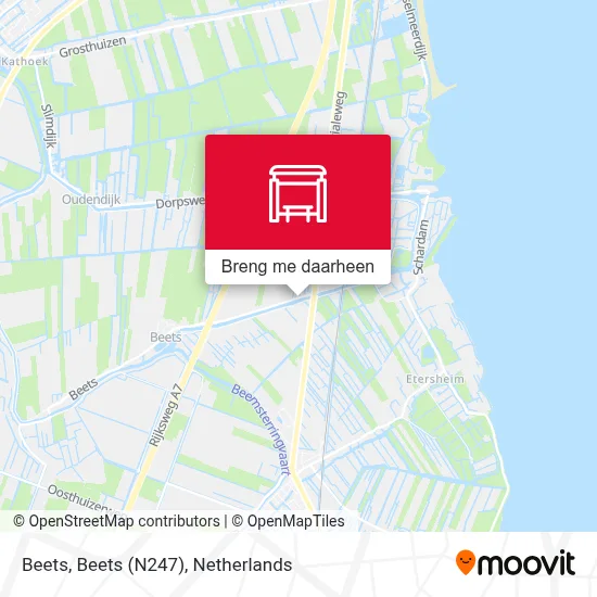 Beets, Beets (N247) kaart