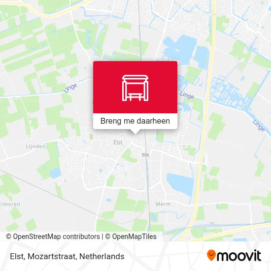 Elst, Mozartstraat kaart