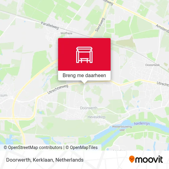 Doorwerth, Kerklaan kaart