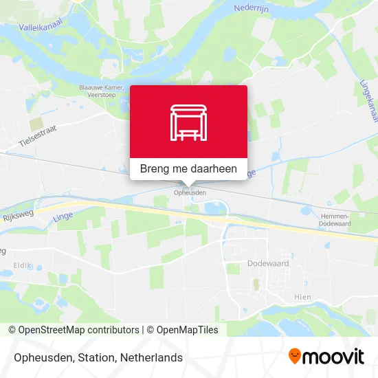 Opheusden, Station kaart