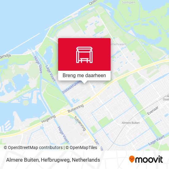 Almere Buiten, Hefbrugweg kaart