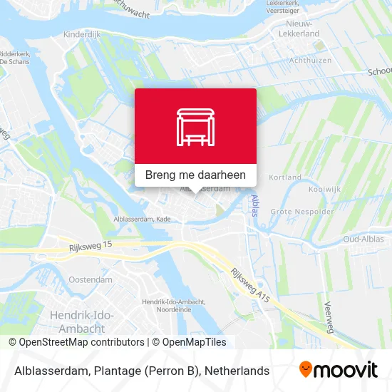 Alblasserdam, Plantage (Perron B) kaart