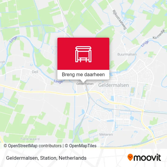Geldermalsen, Station kaart