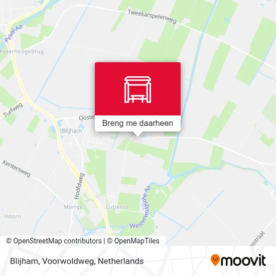 Blijham, Voorwoldweg kaart