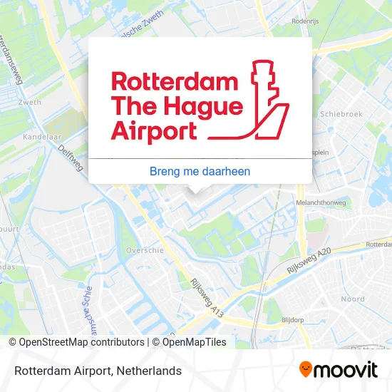 Rotterdam Airport kaart