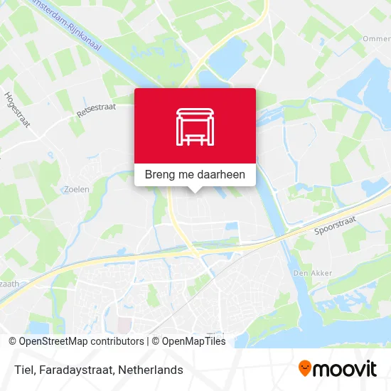 Tiel, Faradaystraat kaart