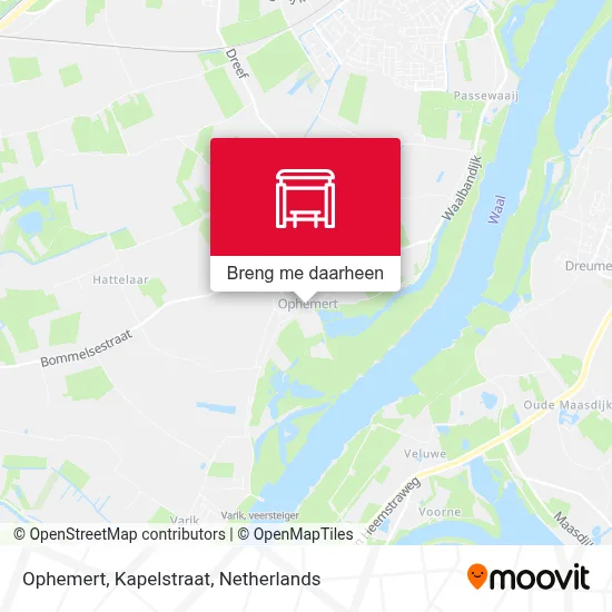 Ophemert, Kapelstraat kaart