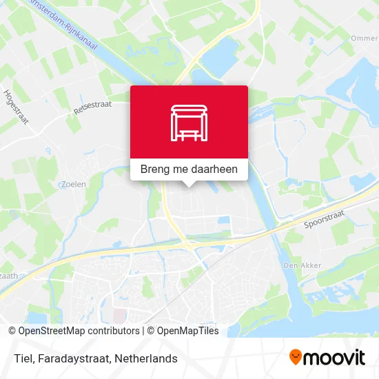 Tiel, Faradaystraat kaart