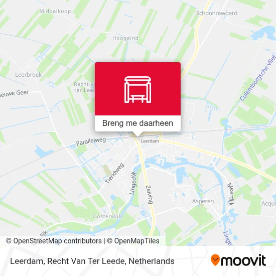 Leerdam, Recht Van Ter Leede kaart