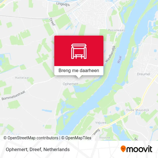 Ophemert, Dreef kaart