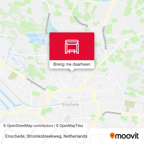 Enschede, Stroinksbleekweg kaart