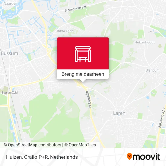 Huizen, Crailo P+R kaart