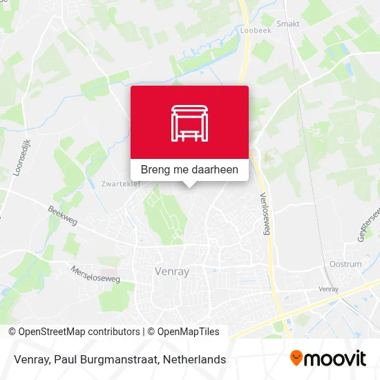 Venray, Paul Burgmanstraat kaart