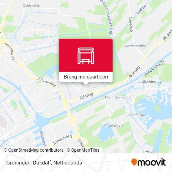 Groningen, Dukdalf kaart