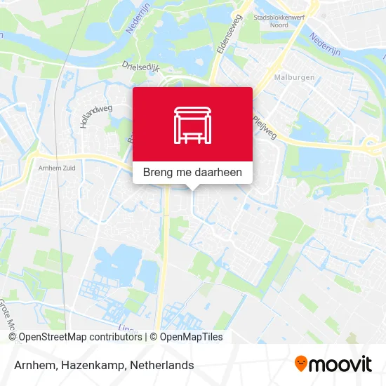 Arnhem, Hazenkamp kaart