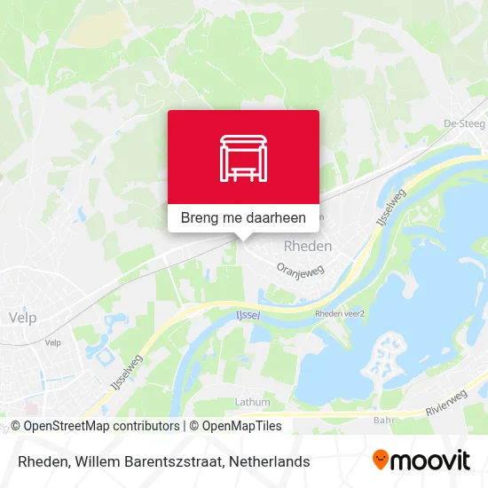 Rheden, Willem Barentszstraat kaart