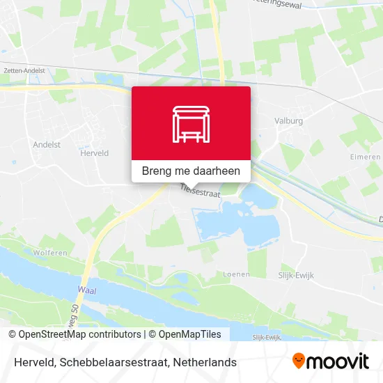 Herveld, Schebbelaarsestraat kaart
