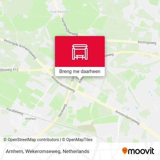 Arnhem, Wekeromseweg kaart