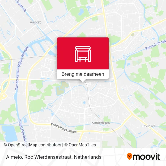 Almelo, Roc Wierdensestraat kaart