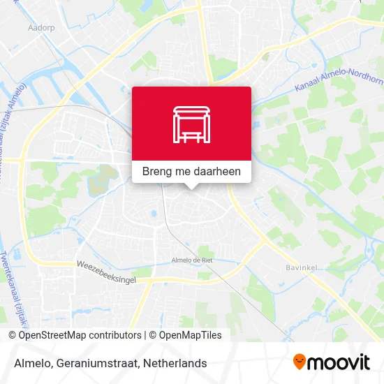 Almelo, Geraniumstraat kaart
