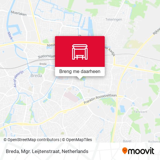 Breda, Mgr. Leijtenstraat kaart