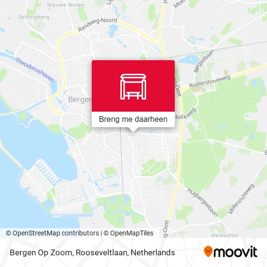 Bergen Op Zoom, Rooseveltlaan kaart