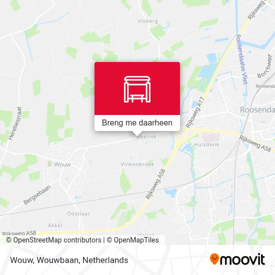 Wouw, Wouwbaan kaart