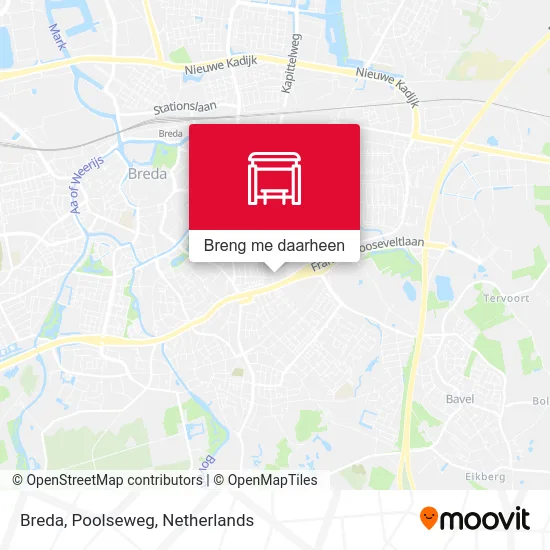 Breda, Poolseweg kaart