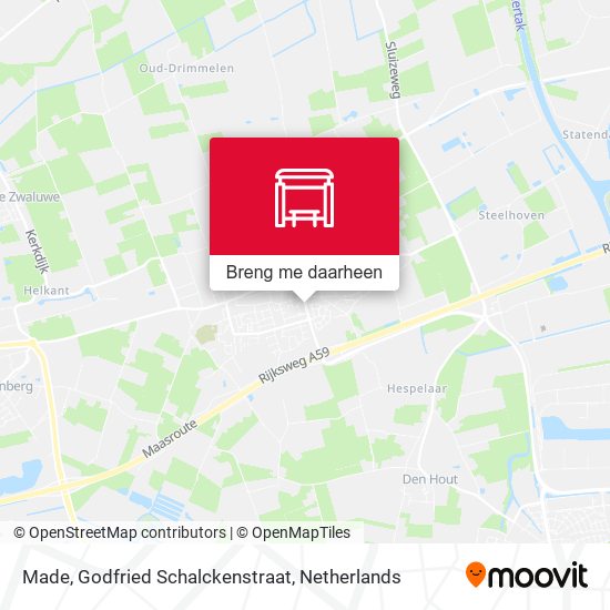 Made, Godfried Schalckenstraat kaart