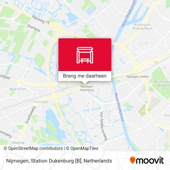 Nijmegen, Station Dukenburg [B] kaart