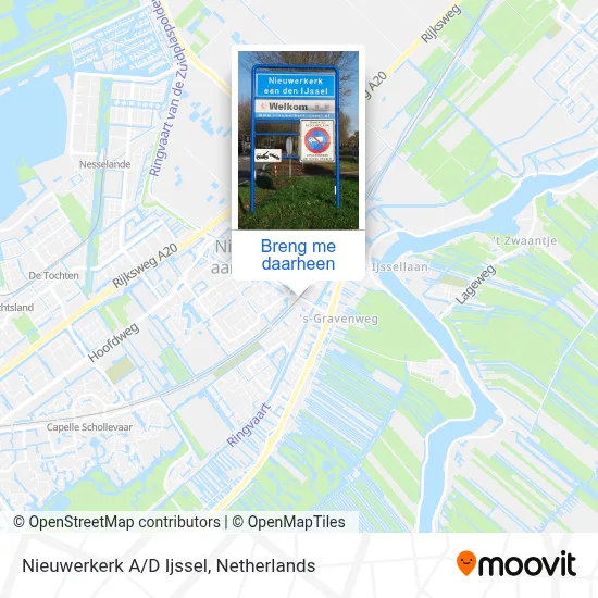 Nieuwerkerk A/D Ijssel kaart