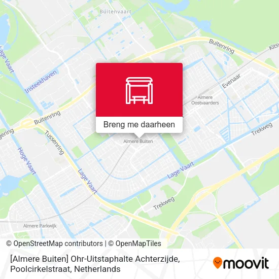 [Almere Buiten] Ohr-Uitstaphalte Achterzijde, Poolcirkelstraat kaart