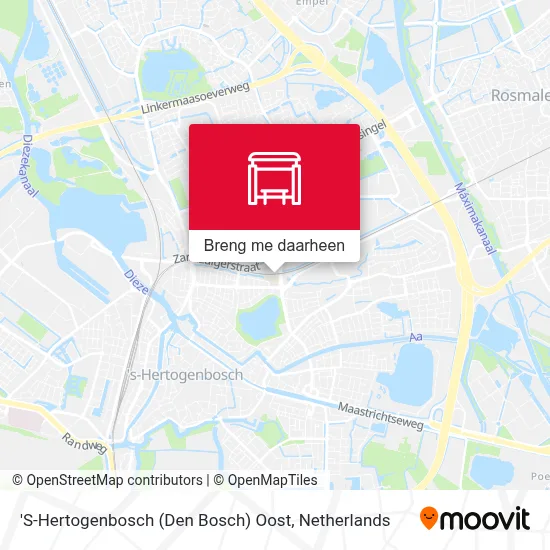 'S-Hertogenbosch (Den Bosch) Oost kaart