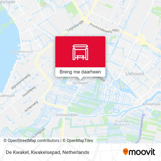 De Kwakel, Kwakelsepad kaart