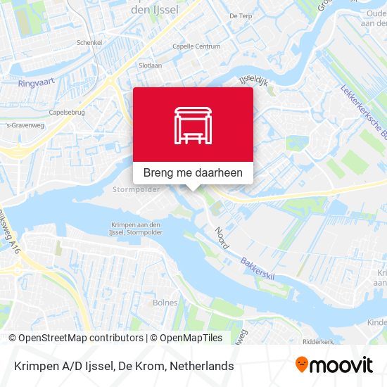 Krimpen A/D Ijssel, De Krom kaart