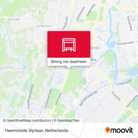 Heemstede, Rijnlaan kaart