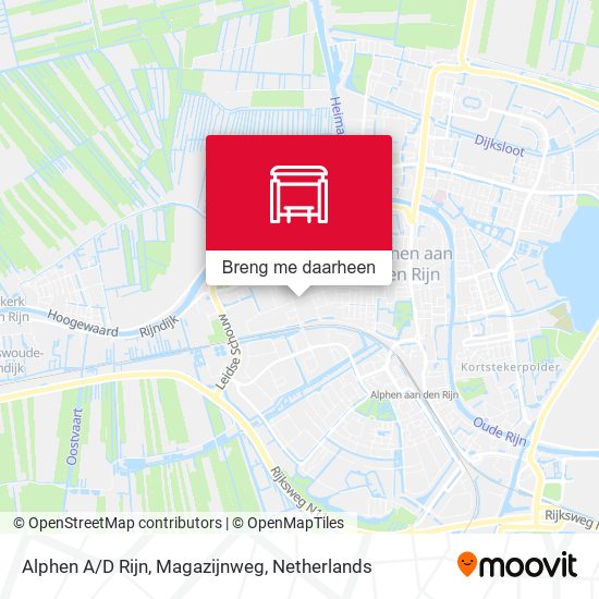 Alphen A/D Rijn, Magazijnweg kaart