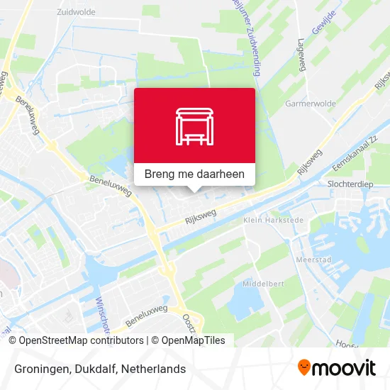 Groningen, Dukdalf kaart