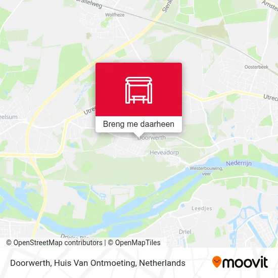 Doorwerth, Huis Van Ontmoeting kaart
