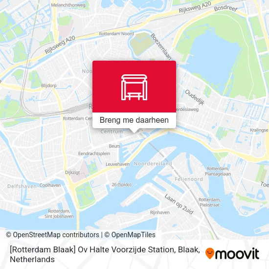 [Rotterdam Blaak] Ov Halte Voorzijde Station, Blaak kaart