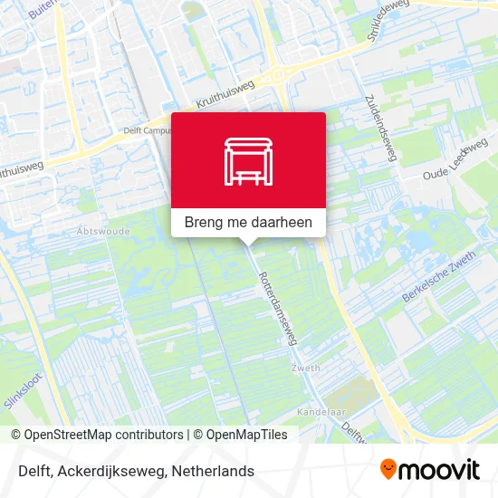 Delft, Ackerdijkseweg kaart