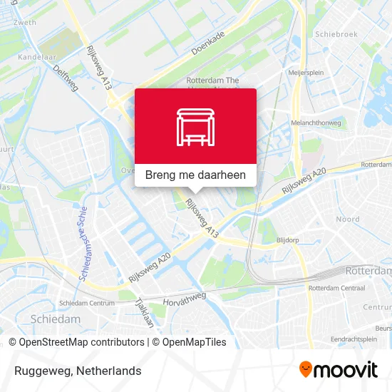 Ruggeweg kaart